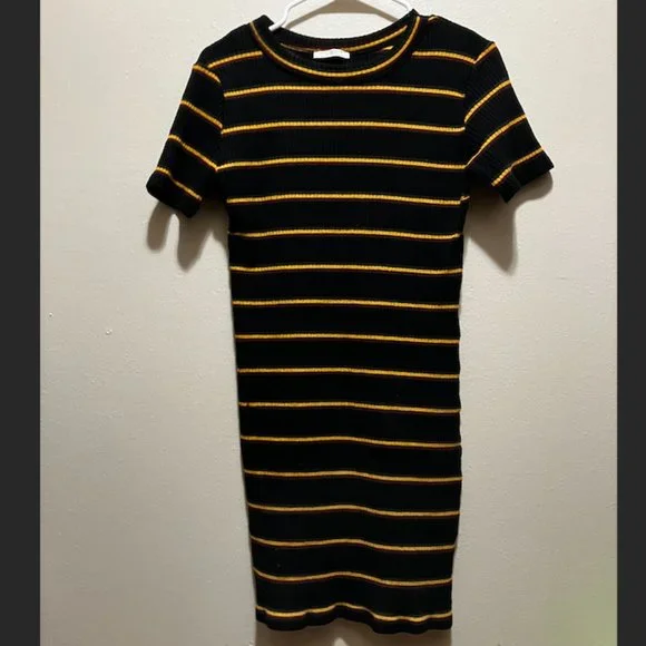 navy blue dress for baby girl Zara | Dresses | Zara Trafaluc Autumnwinter 718 Medium Striped Black  Bodycon Dress